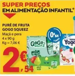 E.Leclerc Puré de fruta gogo squeez promoção