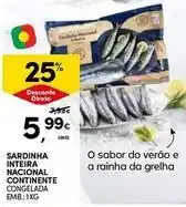 Continente Bom dia Continente - sardinha inteira nacional promoção