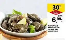 Continente Bom dia Camarão medio 60/80 vannamei congelado promoção