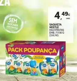 Continente Bom dia A+ - saqueta multifrutas emb promoção
