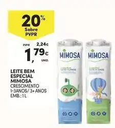 Continente Bom dia Mimosa - leite bem especial promoção
