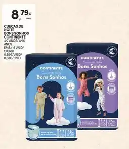 Continente Bom dia Continente - cuecas de noite bons sonhos promoção