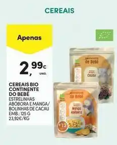 Continente Bom dia Continente - cereais bio promoção