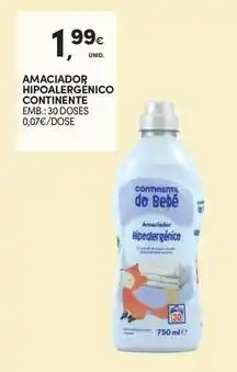Continente Bom dia Continente - amaciador hipoalergenico promoção