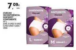 Continente Bom dia Continente - cuecas incontinència discreet promoção