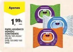 Continente Bom dia Continente - papel higienico humido promoção