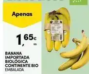 Continente Bom dia Bio - banana importada biologica continente bio promoção