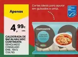 Continente Bom dia Continente - caldeirada de bacalhau msc promoção