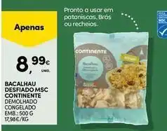 Continente Bom dia Continente - bacalhau desfiado msc promoção