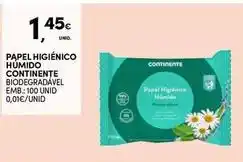 Continente Bom dia Continente - papel higienico humido promoção