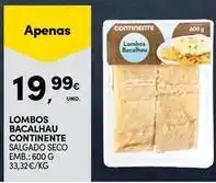 Continente Bom dia Continente - lombos bacalhau promoção