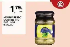 Continente Bom dia Continente - molho pesto promoção