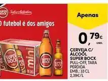 Continente Bom dia Mini - cerveja c/ alcool super bock promoção