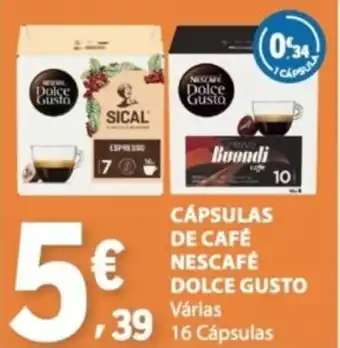E.Leclerc Cápsulas de café nescafé dolce gusto promoção