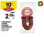 Continente Bom dia Continente - chourico carne guarda promoção