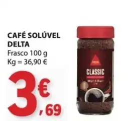 E.Leclerc Café solúvel delta frasco promoção