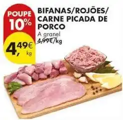 Pingo Doce A+ - bifanas/rojoes/carne picada de porco promoção