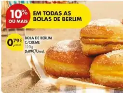 Pingo Doce As - bola de berlim c/creme promoção