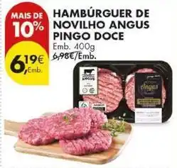 Pingo Doce Pingo doce - hambúrguer de novilho angus promoção