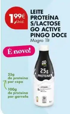 Pingo Doce Pingo doce - leite proteina s/lactose go active promoção