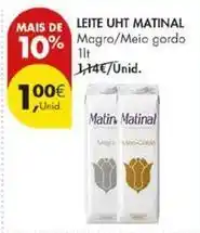 Pingo Doce Matinal - leite uht promoção