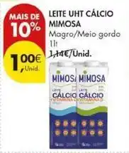 Pingo Doce Mimosa - leite uht calcio promoção