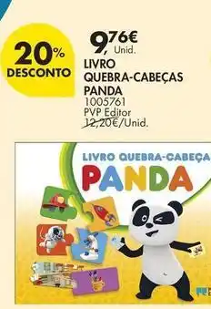 Pingo Doce Panda - livro quebra-cabecas promoção
