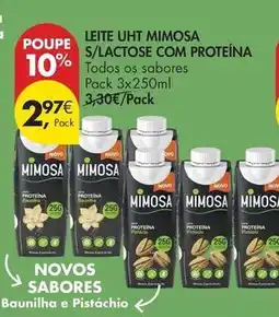 Pingo Doce Mimosa - leite uht s/lactose com proteína promoção