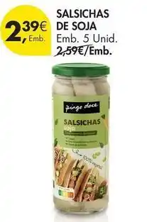Pingo Doce Pingo doce - salsichas de soja promoção