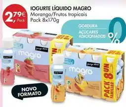 Pingo Doce Pingo doce - iogurte liquido magro promoção