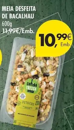 Pingo Doce Meia desfeita de bacalhau promoção