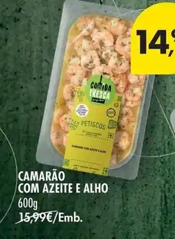 Pingo Doce com - camarão com azeite e alho promoção