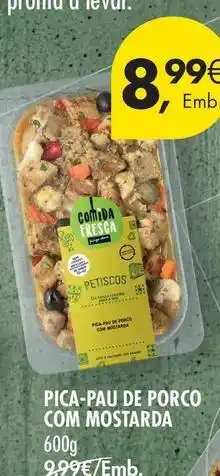 Pingo Doce com - pica-pau de porco com mostarda promoção