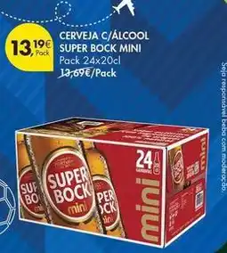 Pingo Doce Mini - cerveja c/alcool super bock promoção