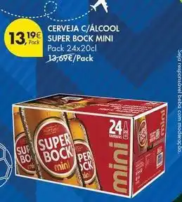 Pingo Doce Mini - cerveja c/alcool super bock promoção