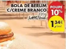 Pingo Doce Bola de berlim c/creme branco promoção