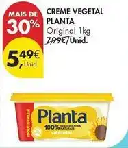 Pingo Doce Planta - creme vegetal promoção
