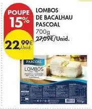 Pingo Doce Pascoal - lombos de bacalhau promoção