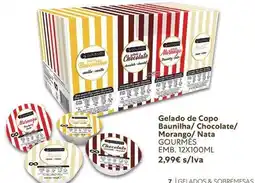 Recheio Gelado de copo baunilha/ chocolate/ morango/ nata gourmes promoção