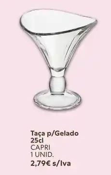 Recheio Capri - taça p/gelado promoção