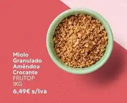 Recheio Frutop - miolo granulado amêndoa crocante promoção