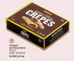 Recheio Rola - crepes de chocolate promoção