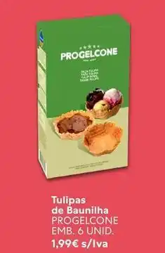 Recheio Progelcone - tulipas de baunilha promoção