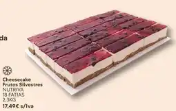 Recheio Nutriaves - cheesecake frutos silvestres promoção