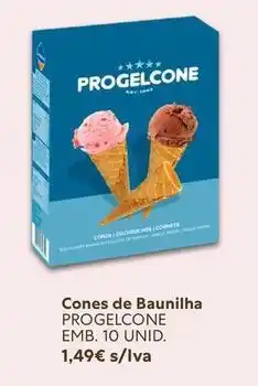 Recheio Progelcone - cones de baunilha promoção