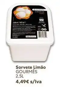 Recheio Sorvete limão promoção