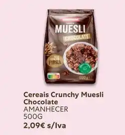 Recheio Amanhecer - cereais crunchy muesli chocolate promoção