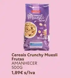 Recheio Amanhecer - cereais crunchy muesli frutas promoção