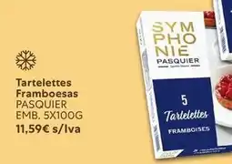 Recheio Pasquier - tartelettes framboesas promoção
