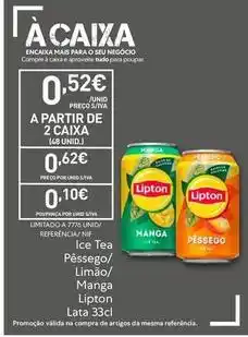Recheio Lipton - ice tea pesso/ limao/ manga promoção